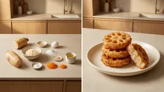 外カリッ中もちっ。皮ごとすりおろす「蓮根のすりおろし揚げ」—変色しにくいコツも