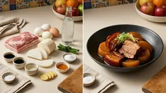 電気圧力鍋でとろとろ「大根と豚の角煮」—炭酸水で下ゆでがラクになる作り方