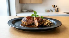 椎茸の旨みでいつものハンバーグが変わる:しっとり仕上げの椎茸入りハンバーグ