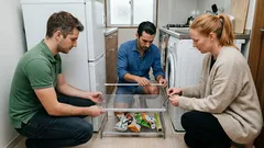 冷蔵庫横の10〜15cmが収納に変わる、100均で作る引き出せる隙間収納