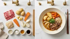 水も油も使わない無水肉じゃが—ほくほくじゃがいもと玉ねぎの甘みが引き立つ作り方