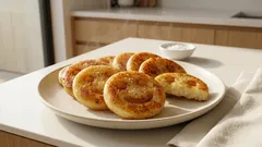 揚げないのにカリッとかわいい♡フライパンで作るスマイルポテトの簡単レシピ