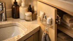 セリアで洗面台が見違える、100円でできる浮かせる収納5アイデア